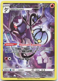 Chandelure TG04/TG30 Holo Lost Origin Trainer Gallery Pokemon NM - Image 1