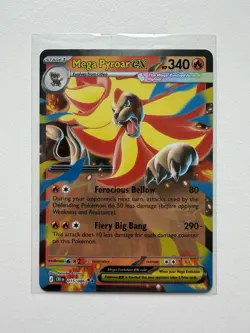 Mega Pyroar ex - 015/086 - ME04: Chaos Rising - Double Rare Pokemon TCG - NRMT - Image 1
