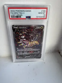 Pokemon SWSH FA/Giratina v Lost Origin #186 2022 PSA 10 - Image 1