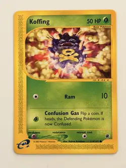 Pokemon Koffing 114/165 Common Lp - Nm Expedition - Image 1