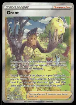 Grant GG62/GG70 Ultra Rare Crown Zenith Galarian Gallery Pokemon Near Mint - Image 1