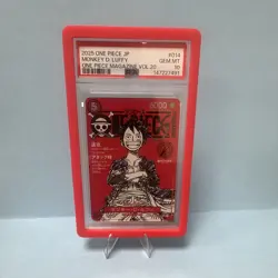 PSA 10 Monkey D. Luffy #014 One Piece Magazine Vol.20 Promo Holo Japanese 2025 - Image 1