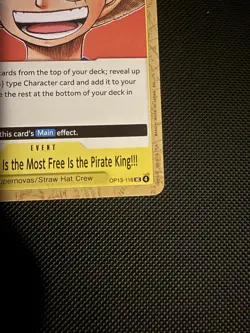 One Piece Tcg 3rd Anniversary Stamped Promo Monkey D Luffy Pirate King - Image 5