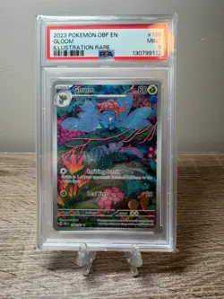 PSA 9 Gloom 198/197 Illustration Rare Obsidian Flames Pokemon Card Mint Slab - Image 1