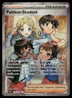 Pokemon Cards Paldean Student 230/091 Paldean Fates Ultra Rare NM *4 - Image 1
