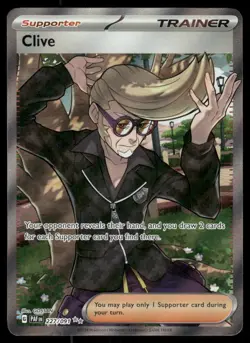 Pokemon Cards Clive 227/091 Paldean Fates Ultra Rare NM *6 - Image 1