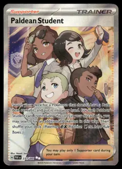 Pokemon Cards Paldean Student 231/091 Paldean Fates Ultra Rare NM - Image 1