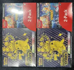 Lot 2 Pokemon Surging Sparks Elite Trainer Box + Booster Bundle Costco 2-Pack - Image 1