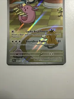 Pokemon TCG Chansey Illustration Twilight Masquerade Card 187/167 NM/M Condition - Image 3
