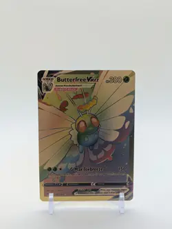 Pokemon🔥BUTTERFREE VMAX 190/189🔥GOLD FOIL Custom Card🔥Rainbow🔥Battle Styles - Image 1