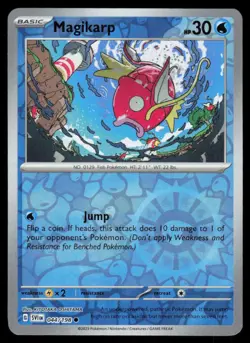 Magikarp 044/198 Reverse Holo Pokemon Scarlet & Violet LP - Image 1