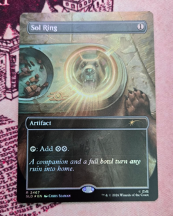 MTG Foil Sol Ring Borderless Fallout Secret Lair NM - Image 1