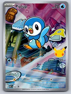 Piplup 042 Holo Promo ME: Mega Evolution Promo Pokemon Near Mint - Image 1