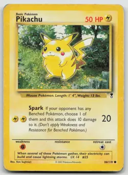 Pikachu 86/110 Common Legendary Collection Pokemon MP - Image 1