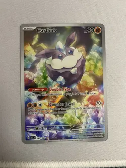 Pokemon Carbink Stellar Crown Illustration Rare Holo 242/217 2026 EN 90 HP - Image 1