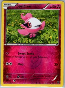 Spritzee 92/146 Reverse Holo XY Base Set - Pokemon Card - NM - Image 1