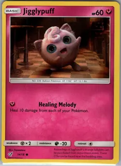 Jigglypuff (Holo Common) 14/18 Holo Detective Pikachu - Pokemon Card - NM - Image 1