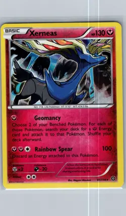 Xerneas 81/114 Holo XY - Steam Siege - Pokemon Card - NM - Image 1