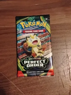 1 Pokemon Booster Pack - Mega Evolution Perfect Order - Image 1