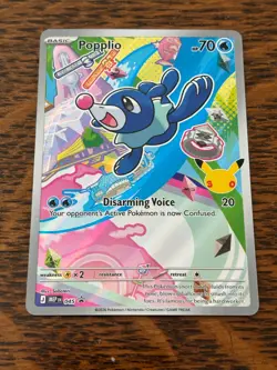POKEMON TCG POPPLIO 045 HOLO PROMO ME MEGA EVOLUTION FIRST PARTNERS - Image 1