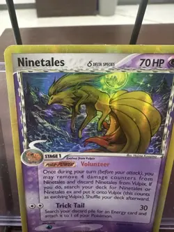 2006 Pokemon EX Dragon Frontiers Ninetales Delta Species Reverse Holo #8/101 - Image 3