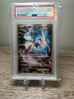 2016 Pokemon XY FA/ Mewtwo EX Evolutions #103 PSA 9 - Image 1