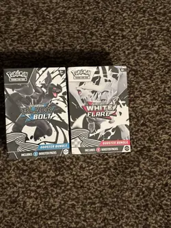 Pokemon TCG Black Bolt and White Flare Booster Bundles - New & Sealed - Image 1