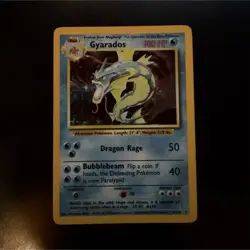 Pokemon TCG Gyarados Base Set Holo Holo Rare Unlimited 006/102 1999 English - Image 1