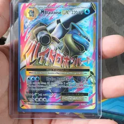 Pokemon TCG M Blastoise EX 102/108 Evolutions Ultra Rare Full Art Holo 220 HP - Image 1
