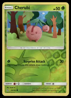 Cherubi 10/156 Common Ultra Prism Pokemon Reverse Holo Near Mint - Image 1