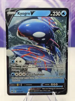 Pokemon Kyogre V 037/159 Crown Zenith Ultra Rare Holo NM - Image 1