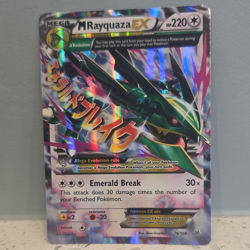 M Rayquaza EX 76/108 Roaring Skies Mega Full Art Holo UR 220HP Eng 2015 - Image 1