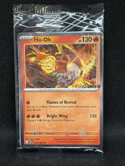 Pokemon TCG HO-OH EB Games Stamped Promo 010/086 SEALED Cosmos Holo - Image 1
