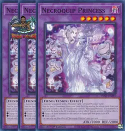 Yugioh! 3x Necroquip Princess INFO-EN085 Common 1st Ed NM - Image 1