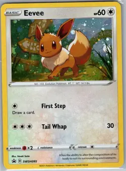 Eevee SWSH095 Holo SWSH: Sword & Shield Promo Cards - Pokemon Card - NM - Image 1