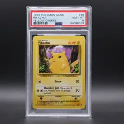 1999 Pokemon Base Set Unlimited Pikachu Yellow Cheeks, #58/102 PSA 8 - Image 1