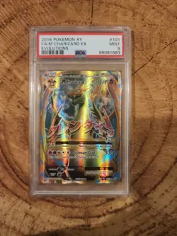 PSA 9 2016 Pokemon XY Evolutions FA/M Charizard EX - Image 1