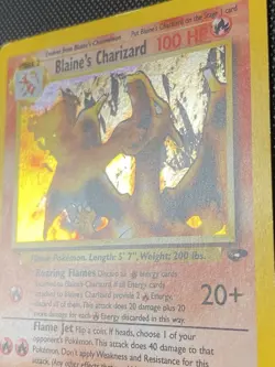 Pokemon Gym Challenge Blaine's Charizard 2/132 Holo Rare Unlimited LP/MP - Image 2