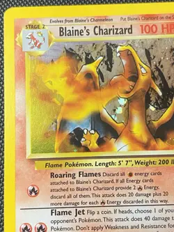 Pokemon Gym Challenge Blaine's Charizard 2/132 Holo Rare Unlimited LP/MP - Image 3