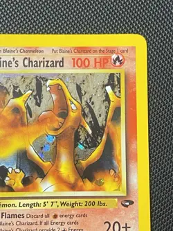 Pokemon Gym Challenge Blaine's Charizard 2/132 Holo Rare Unlimited LP/MP - Image 5