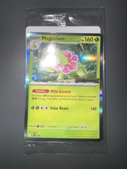 Pokemon TCG Mega Evolution STAFF Stamped Prerelease Promos MEP Sealed 4 Pack - Image 1