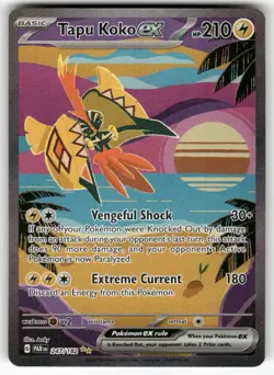 Tapu Koko ex 247/182 Special Illustration Rare Paradox Rift Pokemon Near Mint - Image 1