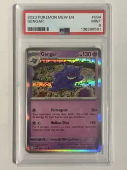 2023 Pokemon MEW EN #094 Gengar PSA 9 MINT - Image 1