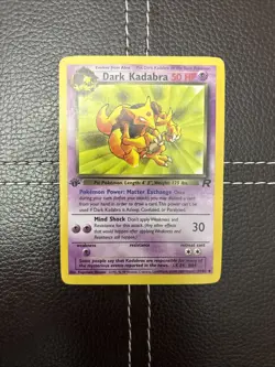 Pokemon TCG - Dark Kadabra 39/82 - 1st Edition Team Rocket - MP Uncommon (2000) - Image 1