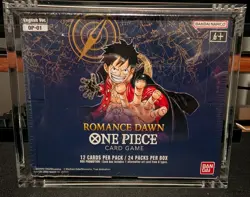 One Piece OP-01 Romance Dawn SEALED Booster Box English White Bottom W/ acrylic - Image 1