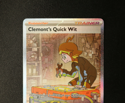 Pokemon Card TCG - Clemonts Quick Wit 243/191 - Surging Sparks - SIR - NM ⭐ - Image 2