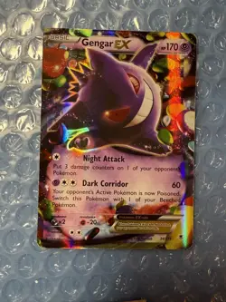 2016 Pokemon Genger EX TCG Holo Rare Card XY Phantom Forces 34/119 LP - Image 1