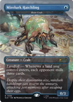 Mirelurk Hatchling [Ruin Crab] ** Borderless ** Secret Lairs: Fallout - NM MTG - Image 1