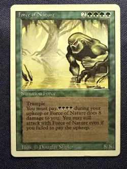 Force of Nature - 1994 Magic the Gathering MTG Revised Edition - Free Shipping! - Image 1