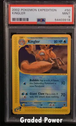 Expedition Kingler PSA 9 50/165 Pokemon (3918) - Image 1